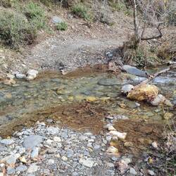 Da ist wohl ungeplant ein Bach im wege