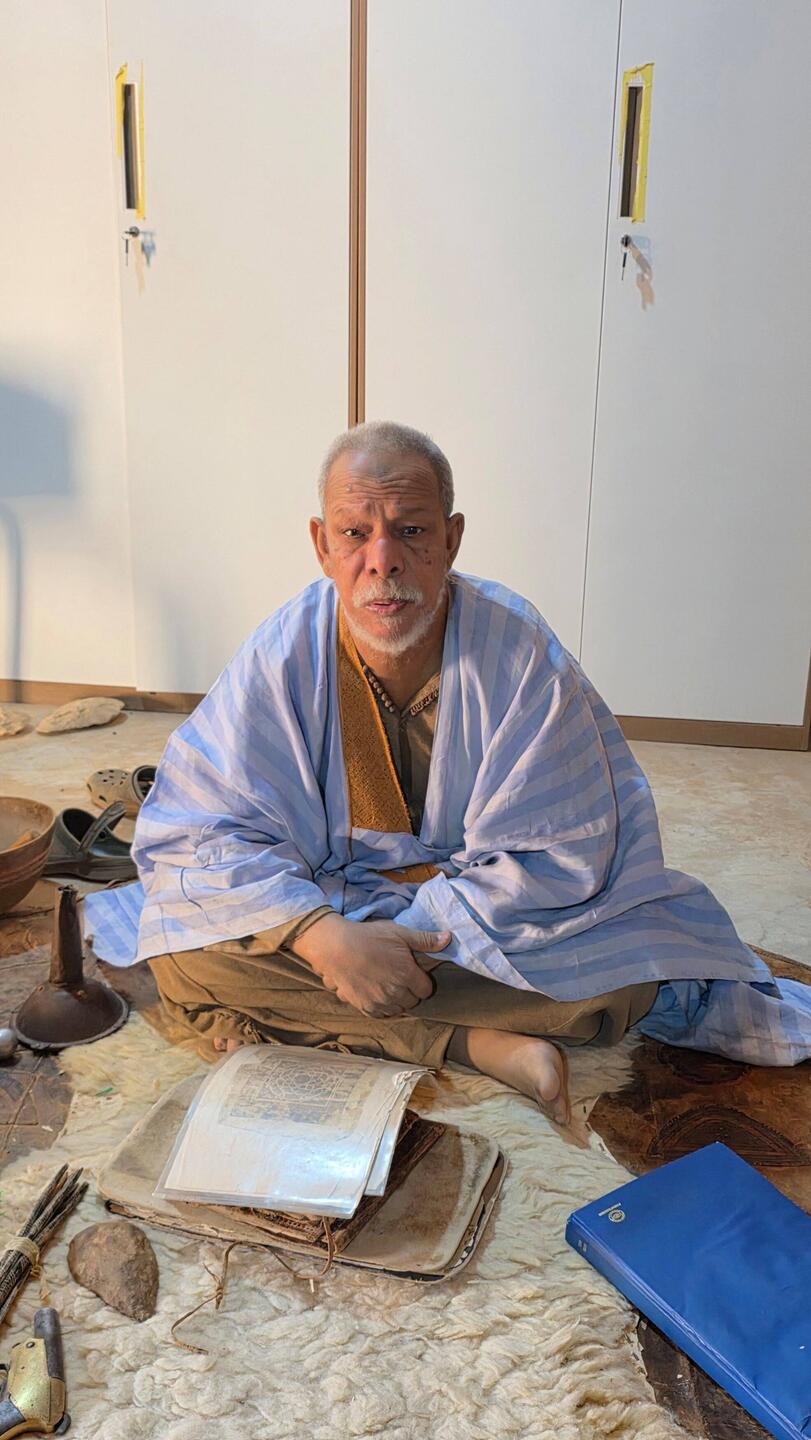 Saif Al Islam a collector of old scripts reads us old Arab love poems.