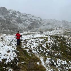 Ganz wacker geht es durch den Schnee