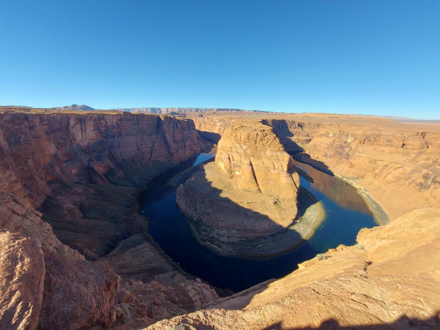 Schatten durch die Canyon Wand.