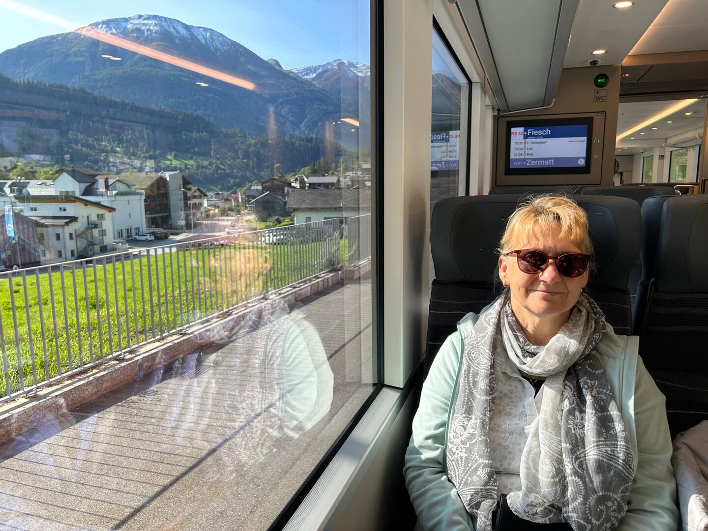 Bahnfahren in den Bergen macht Spaß
