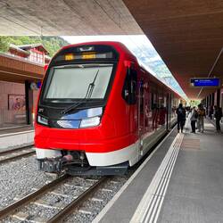 Der Zug war pünktlich