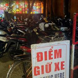 Bike parking involves much shuffling if you got here first