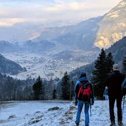 Unten im Tal ist unsere derzeitige Bleibe