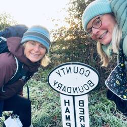 County boundary Berkshire & Hampshire