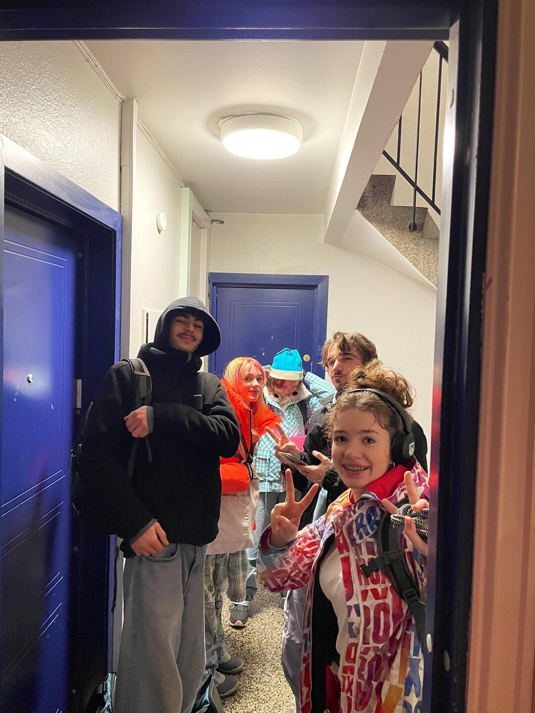 Leaving our accommodation