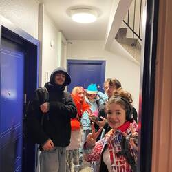 Leaving our accommodation