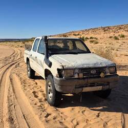 If your vehicle breaks down in this desert there is no possible help. You abandon the vehicle.
