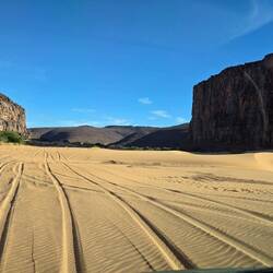 Off we go alone. Three hours to the next road