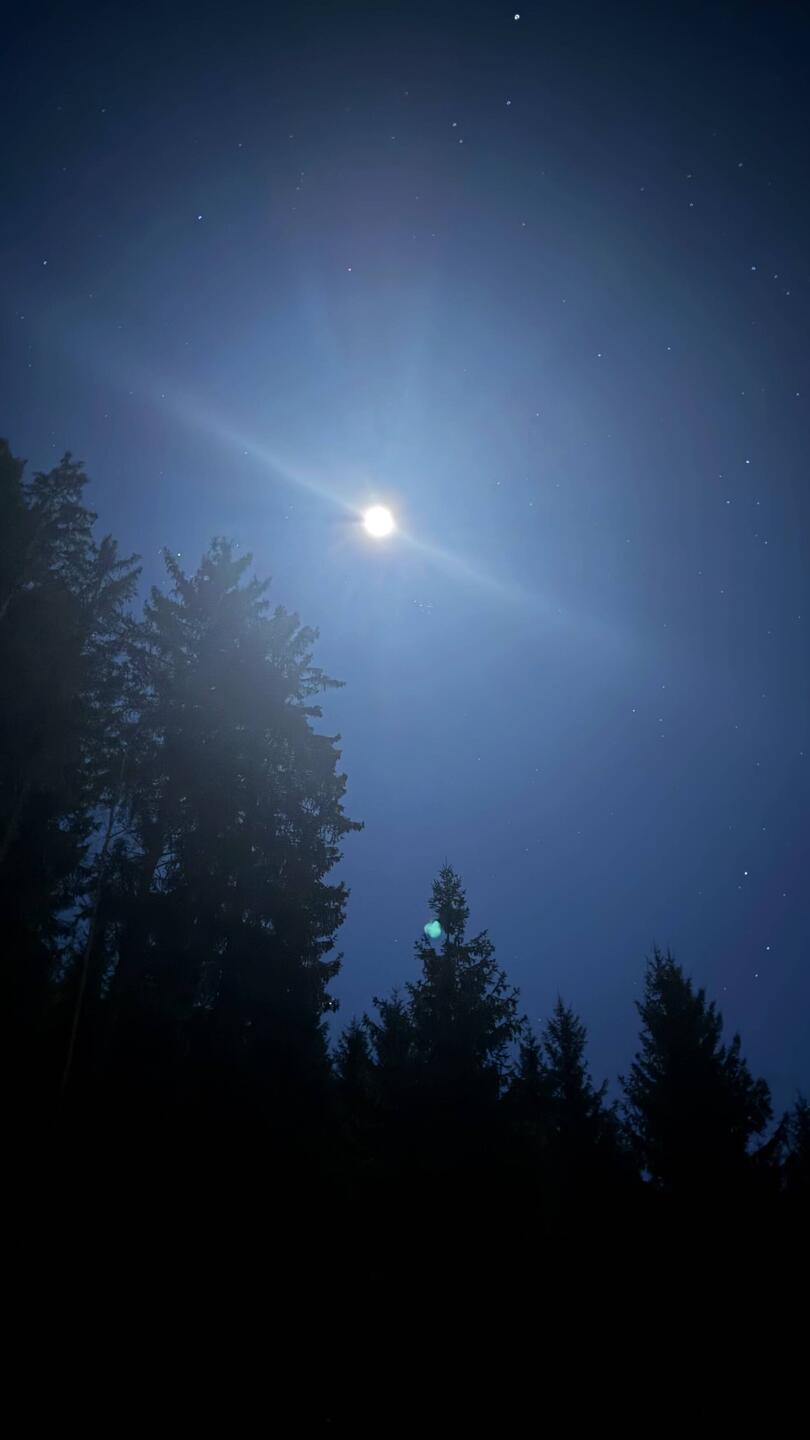 Der Mond der gestern unseren Platz erhellt hat