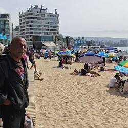 Strandflair am Strand von Viña del Mar