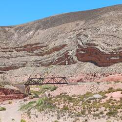 Erster Eindruck von der Quebrada de Humahuaca