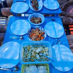 Letztes Mittagessen.