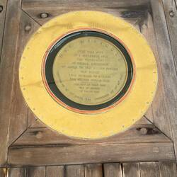 Hier stand der Tisch für die Unterzeichnung der Kapitulation