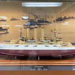 Modell der USS Missouri in den 30er Jahren