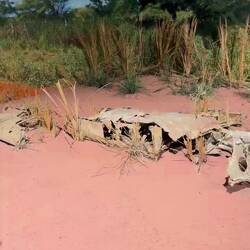 Die Maschine ist abgestürzt und ausgebrannt