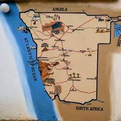 Schöne Namibiakarte in Solitair