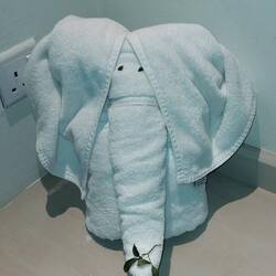 Sogar im Zimmer hats Elefanten