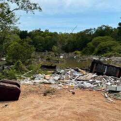 ... but not so nice to see dumped rubbish.