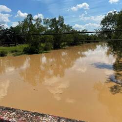 This area suffered a lot of flooding recently. The water is still very high.