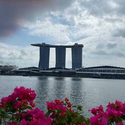 Immer wieder beeindruckend dieser Blick über die Marina Bay zum Marina Bay Sands