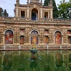 Mercury pool in gardens