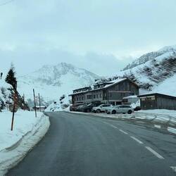 Passhöhe Arlberg 1'800 m ü. M