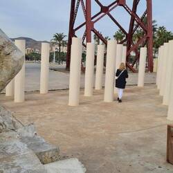 Bis zum Mahnmal, Skywalk war ja letztes mal unser "Highlight"