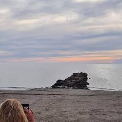 Immerhin fotografiert Moni das durchwachsene Wetter