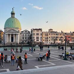 Letzter Blick vom Bahnhof auf die Stadt. Ciao Venezia. Tornerò
