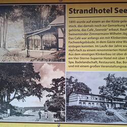 Die Erklärtafel zur Seerose