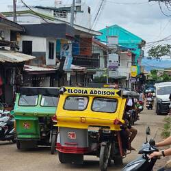 Der Verkehr in den Gassen.