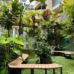 Innenhof im Hotel 🏨