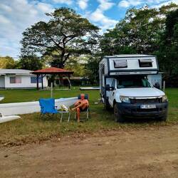 Erster Stellplatz am Strand