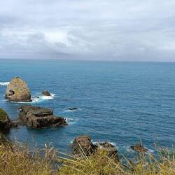 sur la marche pour aller au phare