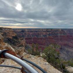 Wir bringen uns in Position für die Abendshow.