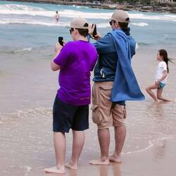 Die Papparazzi, die das Ganze verfolgen