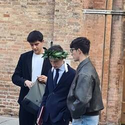 Der Lorbeerkranz (italienisch: corona d'alloro)