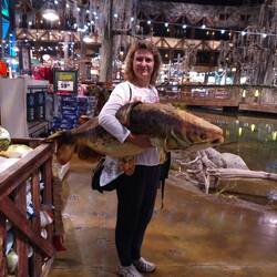 Da hat sie aber einen dicken Fisch gefangen