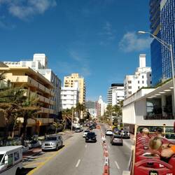 Washington-Street auf Miami-Beach