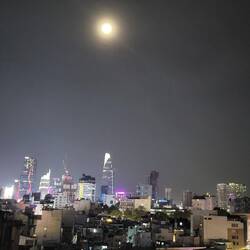 Vue depuis un roof top à la Walking Street 😍