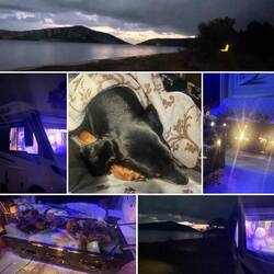 ..geregnet hat es nur wenig, aber die Sonne war heute kaum zu sehen.Wir Essen u.Tratschen Stunden🙃