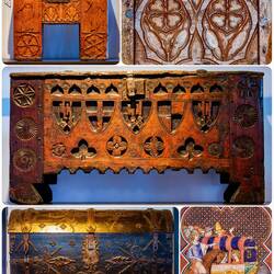 Medieval courts were itinerant ... trunks like these would have been used to pack belongings.