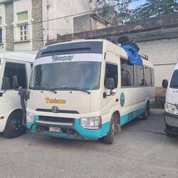 Our shuttle bus for our 8.5 hour trip.