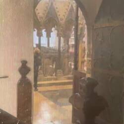 Lift to the gallery in Winchester Cathedral