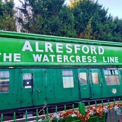 Steam railway station