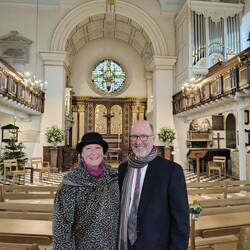 In church ready for the wedding