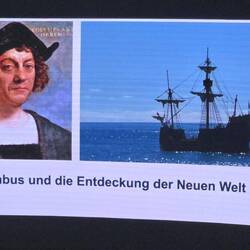 Zweiteiligen Vortrag über Kolumbus