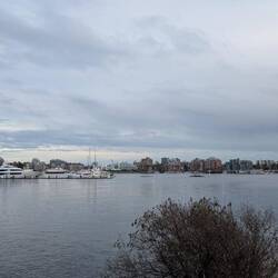 Middle and inner harbour and downtown Victoria
