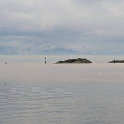 Outer harbour and Juan de Fuca Strait with Olympic Mountains in background